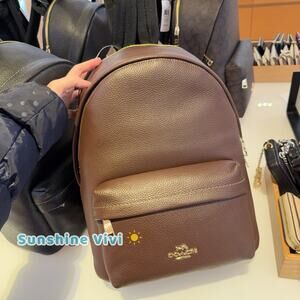 NWT Coach Taylor Small Backpack In Leather CDW78 Gold/Maple